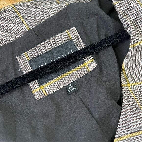 Nwt eloquii plaid short sleeve blazer - Picture 3 of 7